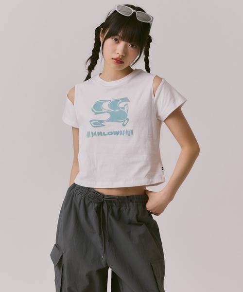 Tシャツ・カットソー GLOWNY G SLIT TEE 5BMR0001 MUSINSA | GLOWNY G SLIT TEE (3 colors)