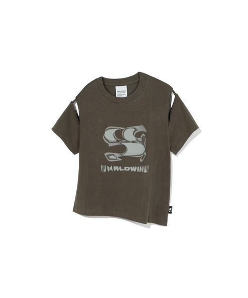 WOMAN) WAVE Symbol Cut out SHORT SLEEVE T-Shirt（Tシャツ