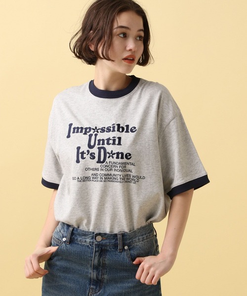 PBLIM(ページボーイリム)の「PBLIM/フラワーリンガーT(Tシャツ/カットソー・レディース・オフホワイト/グレー・FREE)」の22枚目の写真