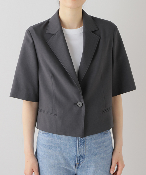 ★専用【Spick & Span】ハーフスリーブショートジャケット セール】ハーフスリーブショートジャケット（テーラード