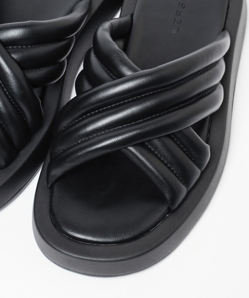 LEPSIM(レプシィム)の「パデットスライドサンダル 118532(サンダル・レディース・オレンジ/シルバー/アイボリー/ブラック・MEDIUM/LARGE)」の8枚目の写真