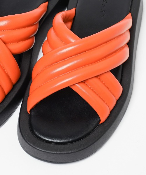 LEPSIM(レプシィム)の「パデットスライドサンダル 118532(サンダル・レディース・オレンジ/シルバー/アイボリー/ブラック・MEDIUM/LARGE)」の10枚目の写真
