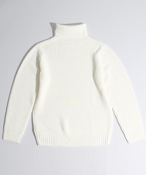 WEGO（ウィゴー）の「WEGO/畦編タートルネックニット（ニット/セーター・メンズ・ホワイト/ホワイト系その他/ブラック/グレー/カーキ/ブルー・MEDIUM/LARGE）」の7枚目の写真