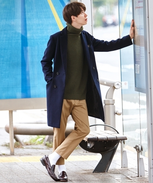 WEGO（ウィゴー）の「WEGO/畦編タートルネックニット（ニット/セーター・メンズ・ホワイト/ホワイト系その他/ブラック/グレー/カーキ/ブルー・MEDIUM/LARGE）」の18枚目の写真