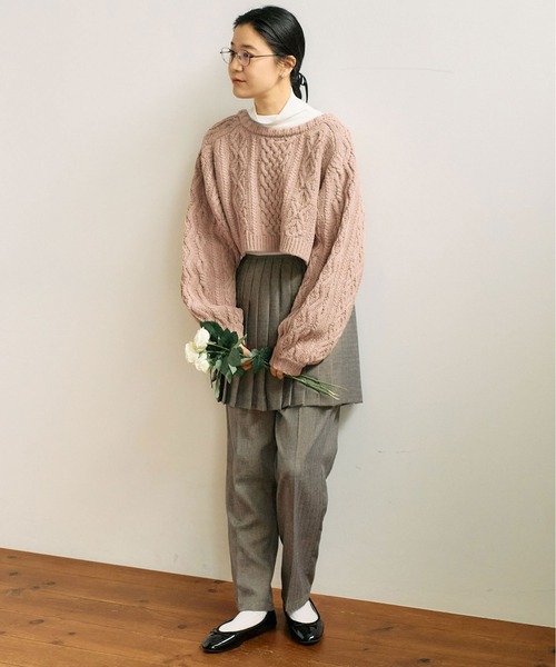 fig London（フィグロンドン）の「DECO woolmood apron pants