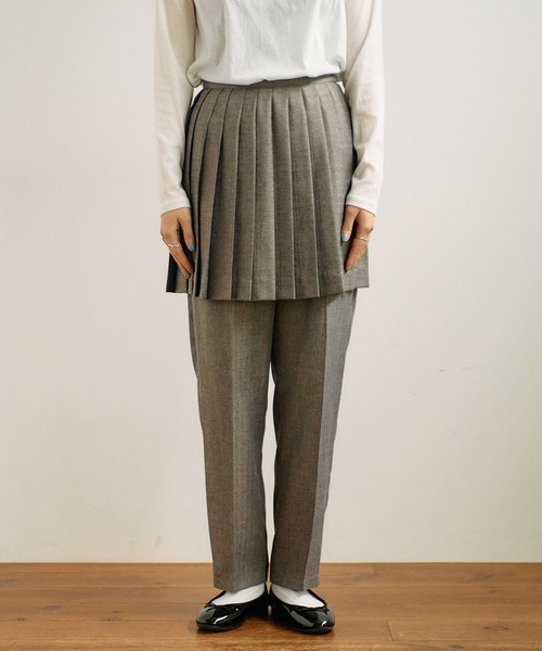 fig Ｌondon（フィグロンドン）の「DECO woolmood apron pants（その他パンツ・レディース・グレー・FREE）」の21枚目の写真
