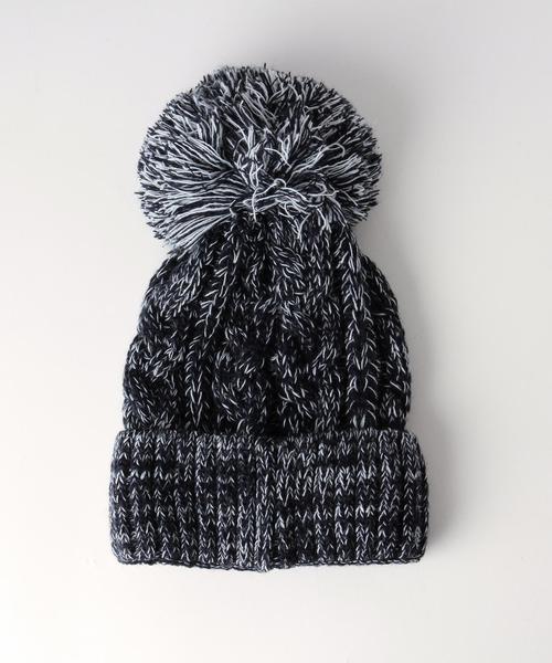 UNITED ARROWS（ユナイテッドアローズ）の「＜McBURN（エムシーバーン）＞ CABLE PON KNIT キャップ◆（ニットキャップ/ビーニー・レディース・ブラック/ライトグレー/ケリー/ネイビー・フリー）」の7枚目の写真