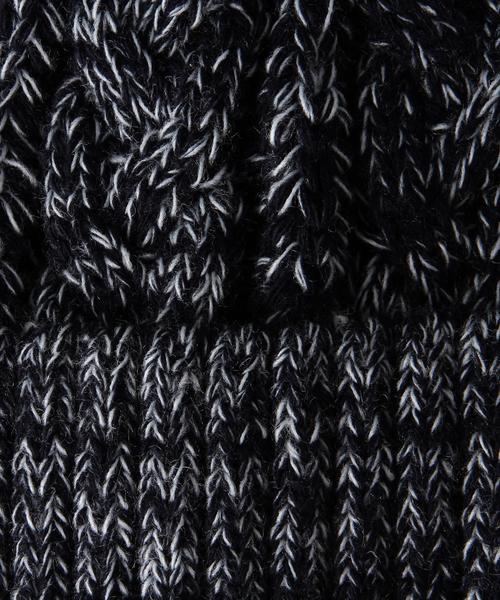 UNITED ARROWS（ユナイテッドアローズ）の「＜McBURN（エムシーバーン）＞ CABLE PON KNIT キャップ◆（ニットキャップ/ビーニー・レディース・ブラック/ライトグレー/ケリー/ネイビー・フリー）」の8枚目の写真