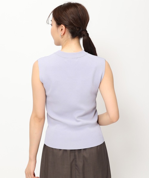 セール】キャミソール付き透かし編みサマーニット（Tシャツ