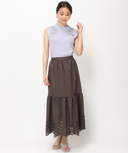 MISCH MASCH(ミッシュマッシュ)の「■2024春夏新作■3Dフラワーモチーフニット/MM428312(ニット/セーター・レディース・ホワイト/ブラック/ブルー・フリ-)」の16枚目の写真