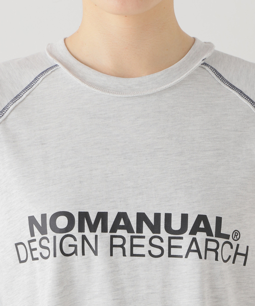 NOMANUAL(NOMANUAL)の「NOMANUAL S.C.L T-SH NM52TS0 7M1(Tシャツ/カットソー・レディース・ホワイト/ブラック・LARGE)」の8枚目の写真