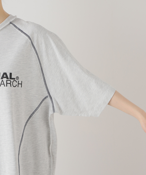 NOMANUAL(NOMANUAL)の「NOMANUAL S.C.L T-SH NM52TS0 7M1(Tシャツ/カットソー・レディース・ホワイト/ブラック・LARGE)」の11枚目の写真