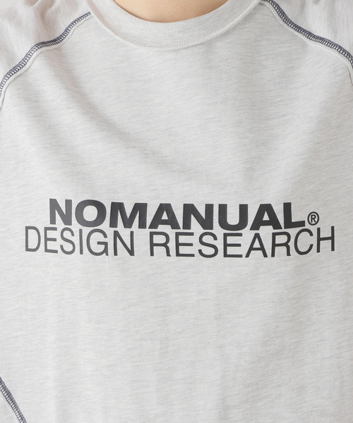 NOMANUAL(NOMANUAL)の「NOMANUAL S.C.L T-SH NM52TS0 7M1(Tシャツ/カットソー・レディース・ホワイト/ブラック・LARGE)」の13枚目の写真