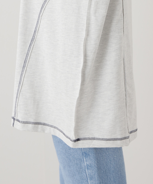 NOMANUAL(NOMANUAL)の「NOMANUAL S.C.L T-SH NM52TS0 7M1(Tシャツ/カットソー・レディース・ホワイト/ブラック・LARGE)」の14枚目の写真