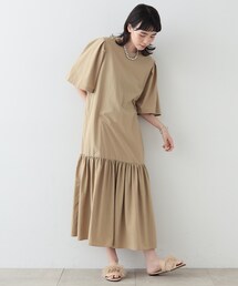 ◆ナイロンティアードマキシワンピース