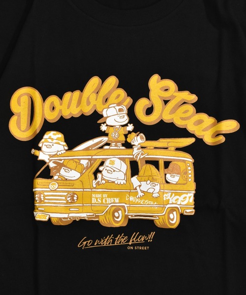 DOUBLE STEAL（ダブルスティール）の「ドライビングDOUBZ Tシャツ（Tシャツ/カットソー・メンズ・サンドベージュ/ブラック/ホワイト・X-LARGE/LARGE/XX-LARGE/MEDIUM）」の7枚目の写真