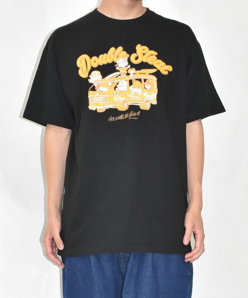 DOUBLE STEAL（ダブルスティール）の「ドライビングDOUBZ Tシャツ（Tシャツ/カットソー・メンズ・サンドベージュ/ブラック/ホワイト・X-LARGE/LARGE/XX-LARGE/MEDIUM）」の11枚目の写真