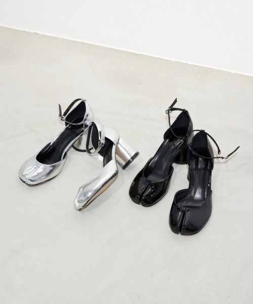 paravion(パラビオン)の「チャンキーヒール足袋パンプス(パンプス・レディース・ブラック/シルバー・SMALL/MEDIUM/LARGE)」の13枚目の写真