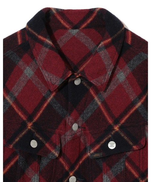 UNDERCOVER / ジャケット/3/ウール/RED/チェック/UC2D4209-2// UNDERCOVER（アンダーカバー）の「UC2D4209-2（ブルゾン）」 - WEAR