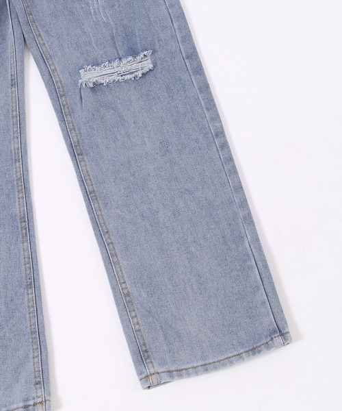 WC（ダブル シー）の「ストレートクラッシュデニムパンツ（デニムパンツ・レディース・ブルー・FREE）」の9枚目の写真