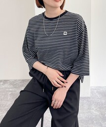 fredy emue | FRワッペン付きボーダーTシャツ(Tシャツ/カットソー)