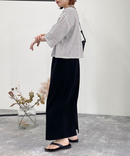 fredy emue（フレディエミュ）の「FRワッペン付きボーダーTシャツ（Tシャツ/カットソー・レディース・ブルー系その他/ホワイト系その他/ブラック系その他/ホワイト系その他2・38）」の16枚目の写真