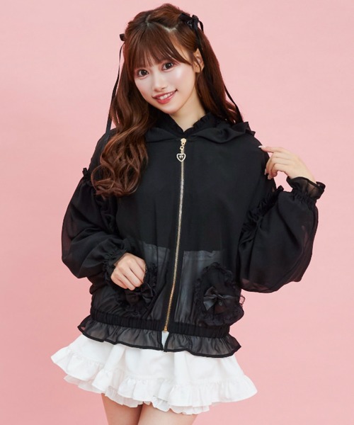 Secret Honey（シークレットハニー）の「うさ耳フリルシフォンパーカー