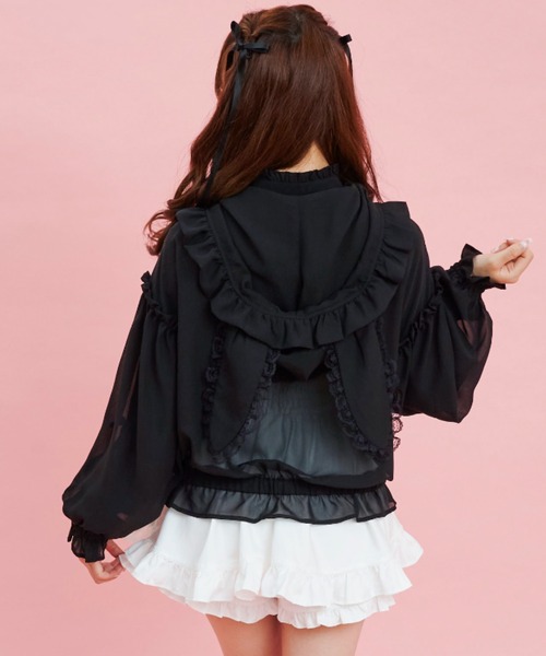 Secret Honey（シークレットハニー）の「うさ耳フリルシフォンパーカー