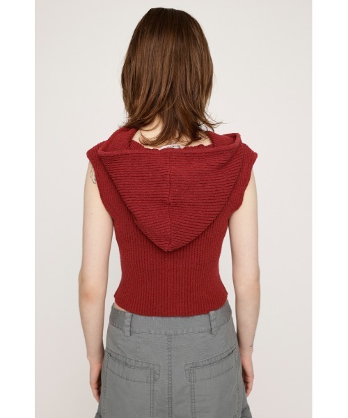 SLY（スライ）の「FRONT ZIP BLEACH RIB TOPS フロント ジップ
