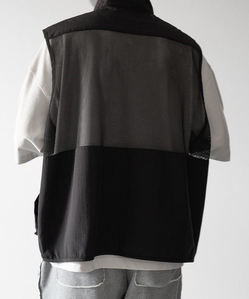 【RUUBON】mulch pocket nylon mesh vest / マルチポケットナイロンメッシュベスト（ベスト）｜RUUBON（ルーボン）