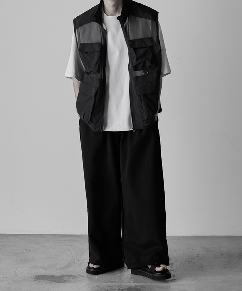【RUUBON】mulch pocket nylon mesh vest / マルチポケットナイロンメッシュベスト（ベスト）｜RUUBON（ルーボン）