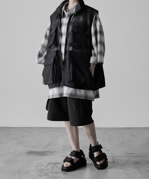 【RUUBON】mulch pocket nylon mesh vest / マルチポケットナイロンメッシュベスト（ベスト）｜RUUBON（ルーボン）
