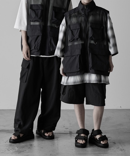 【RUUBON】mulch pocket nylon mesh vest / マルチポケットナイロンメッシュベスト（ベスト）｜RUUBON（ルーボン）