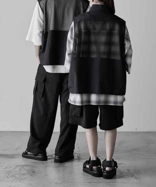 【RUUBON】mulch pocket nylon mesh vest / マルチポケットナイロンメッシュベスト（ベスト）｜RUUBON（ルーボン）