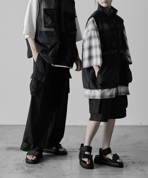 【RUUBON】mulch pocket nylon mesh vest / マルチポケットナイロンメッシュベスト（ベスト）｜RUUBON（ルーボン）