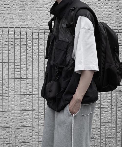 【RUUBON】mulch pocket nylon mesh vest / マルチポケットナイロンメッシュベスト（ベスト）｜RUUBON（ルーボン）