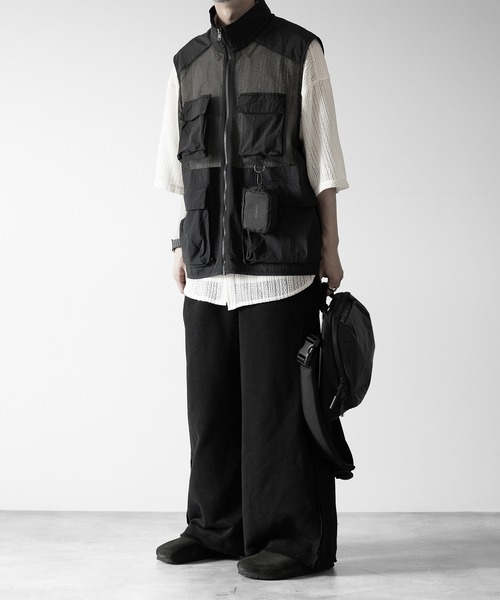 【RUUBON】mulch pocket nylon mesh vest / マルチポケットナイロンメッシュベスト（ベスト）｜RUUBON（ルーボン）