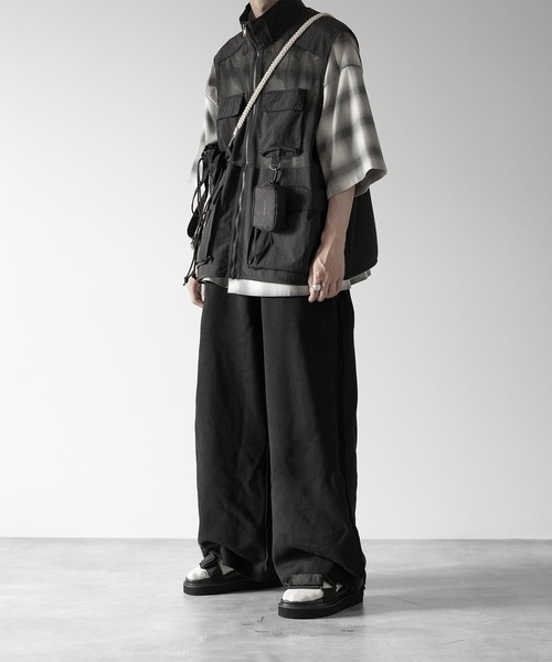 【RUUBON】mulch pocket nylon mesh vest / マルチポケットナイロンメッシュベスト（ベスト）｜RUUBON（ルーボン）