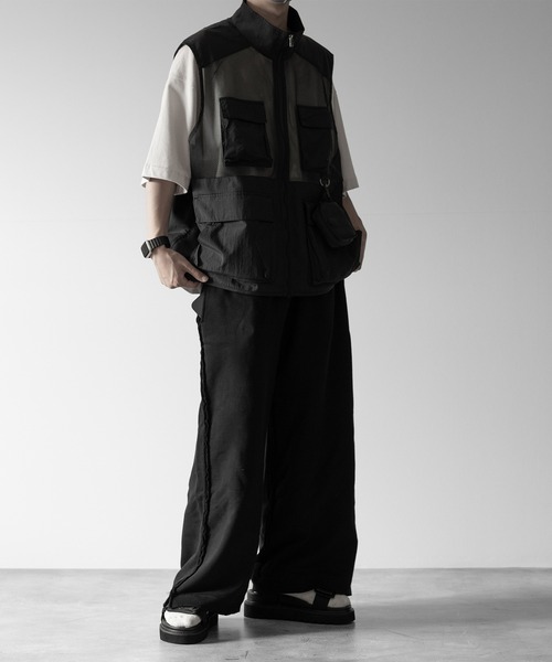 【RUUBON】mulch pocket nylon mesh vest / マルチポケットナイロンメッシュベスト（ベスト）｜RUUBON（ルーボン）