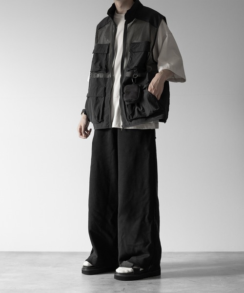 【RUUBON】mulch pocket nylon mesh vest / マルチポケットナイロンメッシュベスト（ベスト）｜RUUBON（ルーボン）