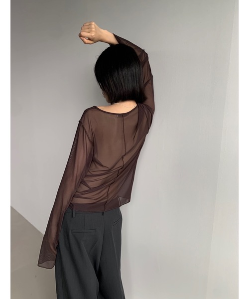 セール】メッシュレイヤードロンT（Tシャツ/カットソー）｜Didot