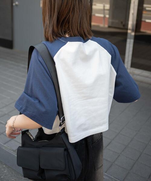 WEGO（ウィゴー）の「WEGO/チームロゴサガララグランショートT（Tシャツ/カットソー・レディース・ブラック/ネイビー・FREE）」の9枚目の写真