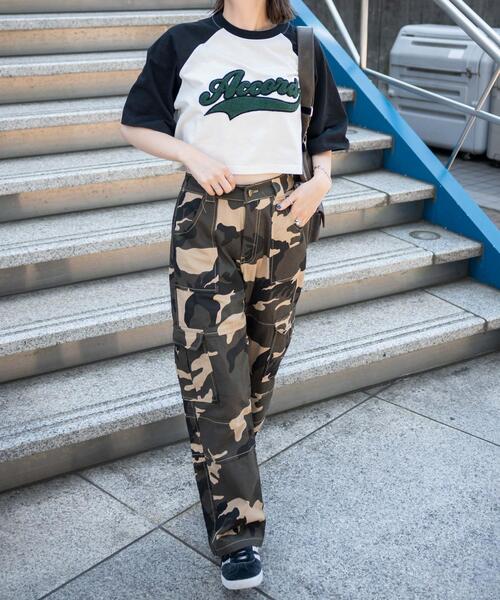 WEGO（ウィゴー）の「WEGO/チームロゴサガララグランショートT（Tシャツ/カットソー・レディース・ブラック/ネイビー・FREE）」の7枚目の写真