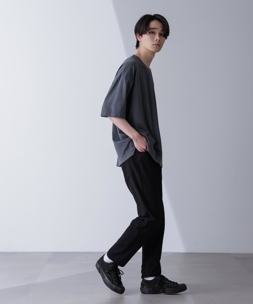 NANO universe(ナノユニバース)の「ピグメントビッグTシャツ 半袖(Tシャツ/カットソー・メンズ・ライトグレー/スミクロ・M/L)」の10枚目の写真
