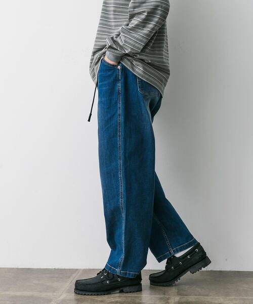Gramicci（グラミチ）の「『別注』Gramicci　Mountain Wide Pants（デニムパンツ・メンズ・ライトインディゴブルー/インディゴブルー/ワンウォッシュ・LARGE/MEDIUM/SMALL）」の22枚目の写真