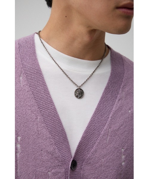 AZUL by moussy（アズールバイマウジー）の「コインヘッドネックレス（ネックレス・メンズ・ブラック/シルバー/ゴールド・FREE）」の2枚目の写真