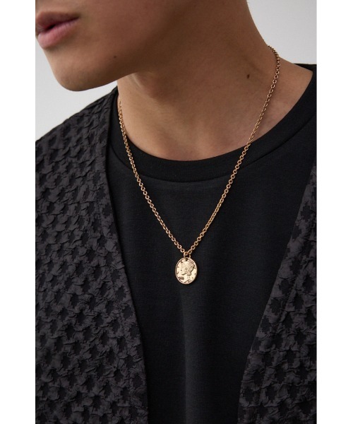 AZUL by moussy（アズールバイマウジー）の「コインヘッドネックレス（ネックレス・メンズ・ブラック/シルバー/ゴールド・FREE）」の3枚目の写真