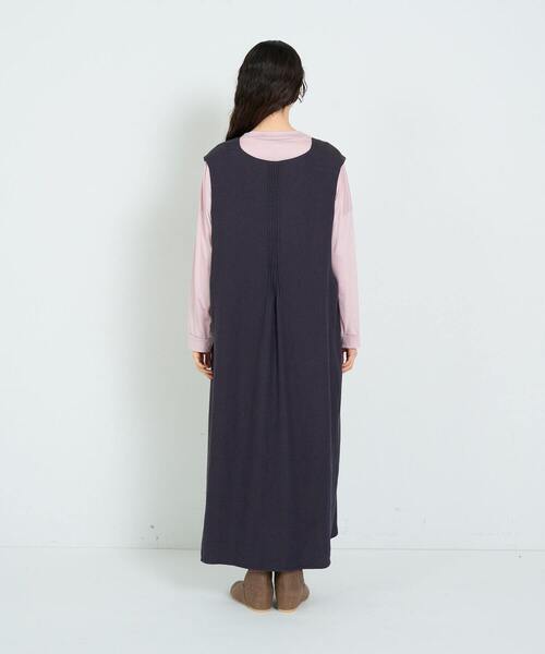 conges payes ADIEU TRISTESSE(コンジェ ペイエ アデュートリステス)の「リネンキャンブリックジャンパースカート(ジャンパースカート・レディース・ブラウン系その他/ブラック・38)」の17枚目の写真