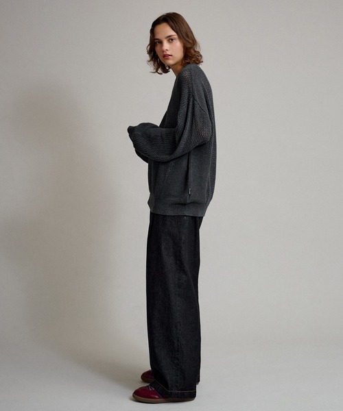 WETTEMPT(ウィテンプト)の「LOOSE MESH KNIT / ルーズメッシュニット(ニット/セーター・メンズ・ベージュ/イエロー/チャコールグレー・MEDIUM/LARGE)」の16枚目の写真