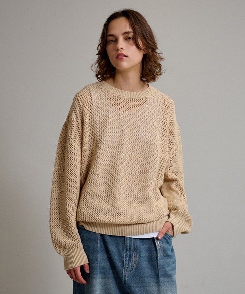 セール】LOOSE MESH KNIT / ルーズメッシュニット（ニット